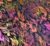 96 Pre Made Etched Pattern #231 Flame, Aurora Borealis G-Pink CBS Dichroic on Spectrum Thin Clear Glass