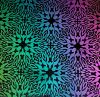 96 Pre Made Etched Pattern #046 Starburst, RB2 CBS Dichroic on Thin Black Glass