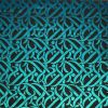 90 Pre Made Etched Pattern #094 Swimmers, Pink Teal Dichroic on Thin Clear Glass