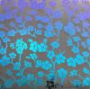 96 Pre Made Etched Pattern #127 Cherry Blossom, Crinkle Purple CBS Dichroic on Thin Clear Glass