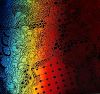 96 Pre Made Etched Pattern #171 East Indian Lace, RBC Candy CBS Dichroic on Thin Black Glass