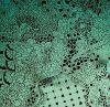 96 Pre Made Etched Pattern #171 East Indian Lace, R-Silver Blue CBS Dichroic on System 96 Thin Clear Glass