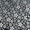 96 Pre Made Etched Pattern #208 Rounded Plumeria, Red Silver Crinklized CBS Dichroic on Thin Clear Glass
