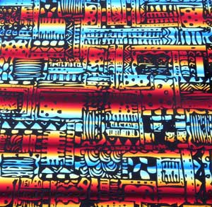 96 Pre Made Etched Pattern #196 Patchwork, RBA Candy CBS Dichroic on Thin Black Glass