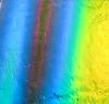96 Rainbow C Cyan Copper Dichroic on Thin Glass