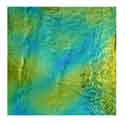 90 Aurora Borealis Cyan Copper Dichroic on Thin  Glass
