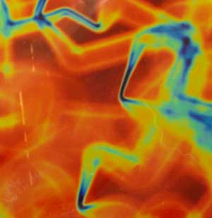 90 Fusion Candy Apple Dichroic on Thin Glass