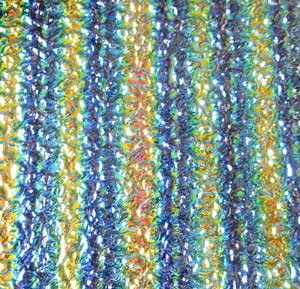 90 RBA Green Magenta Blue CBS Dichroic on Moss Thin Clear Glass