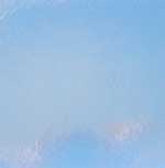 90 Bullseye Thin Light Sky Blue #1414.50 Glass